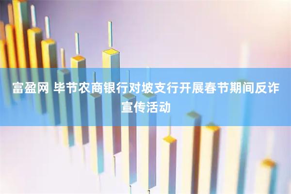 富盈网 毕节农商银行对坡支行开展春节期间反诈宣传活动