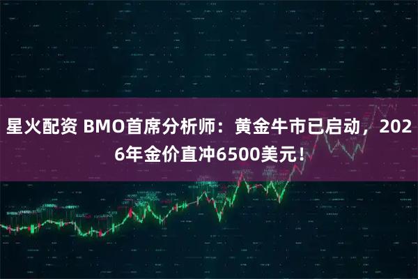星火配资 BMO首席分析师：黄金牛市已启动，2026年金价直冲6500美元！