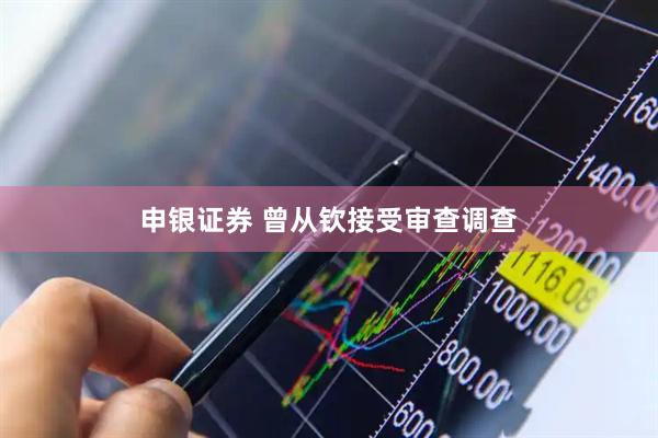 申银证券 曾从钦接受审查调查